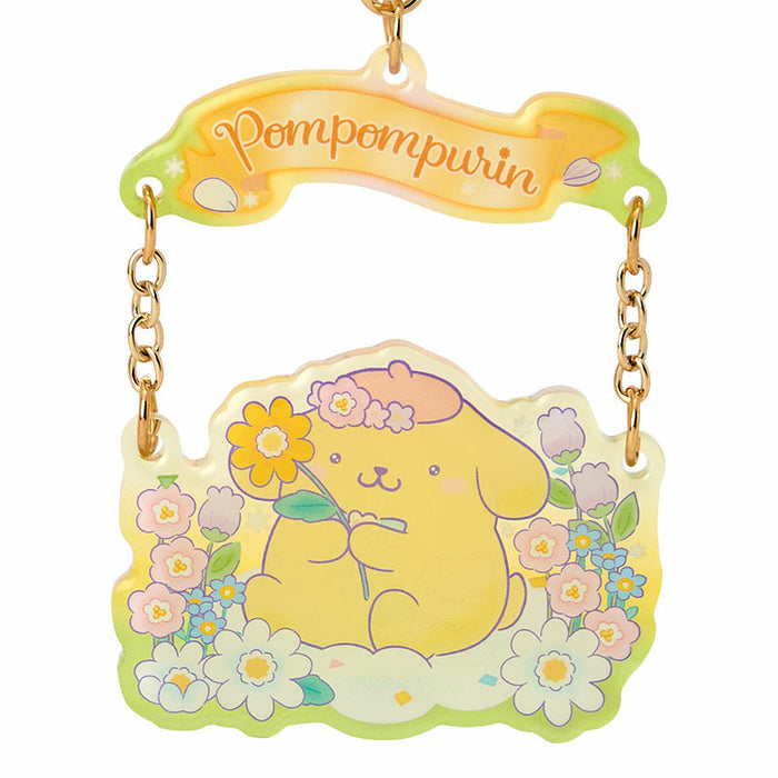Japan Sanrio - Pompompurin Acrylic Keychain (Everyone is the star! Exciting design)
