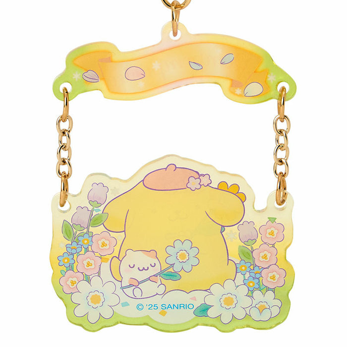 Japan Sanrio - Pompompurin Acrylic Keychain (Everyone is the star! Exciting design)