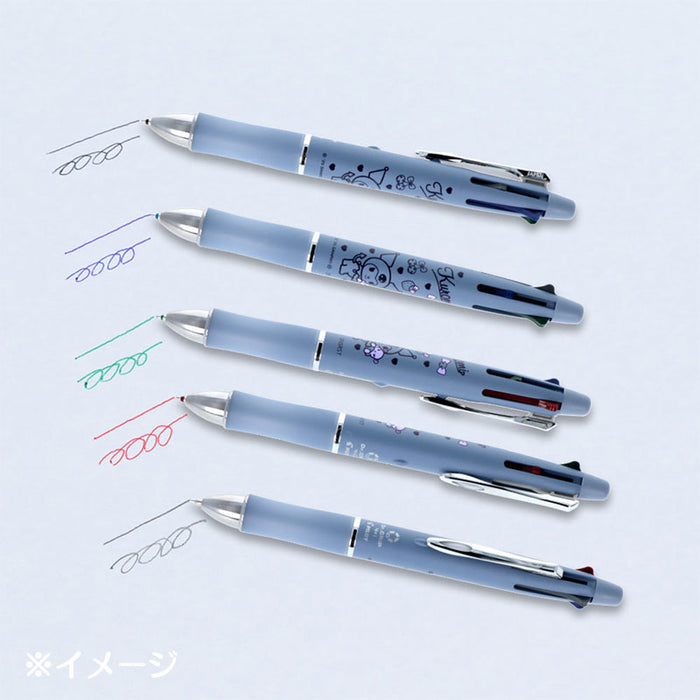 Japan Sanrio - Kuromi Dr. Grip 4+1 Ballpoint Pen and Mechanical Pencil