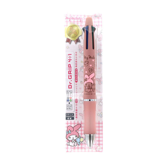 Japan Sanrio - My Melody Dr. Grip 4+1 Ballpoint Pen and Mechanical Pencil