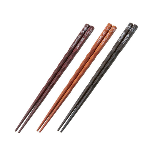 Japan Sanrio - Sanrio Characters Wooden Chopsticks Set of 3