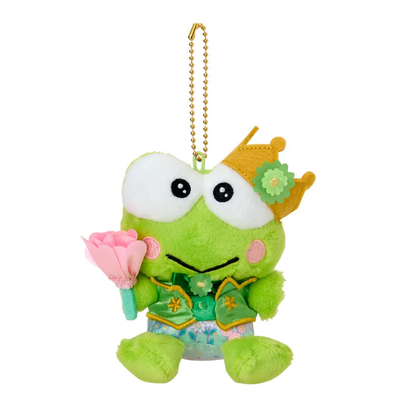 Japan Sanrio - Kero Kero Keroppi Plush Keychain (Everyone is the star! Exciting design)