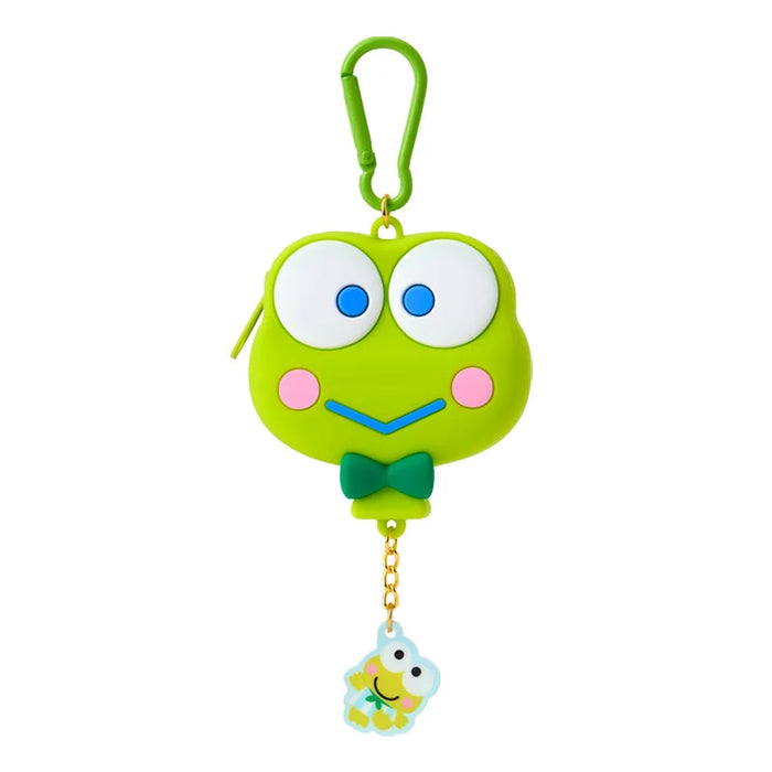 Japan Sanrio - Kero Kero Keroppi Face-shaped silicone mini pouch (Dreaming balloon)