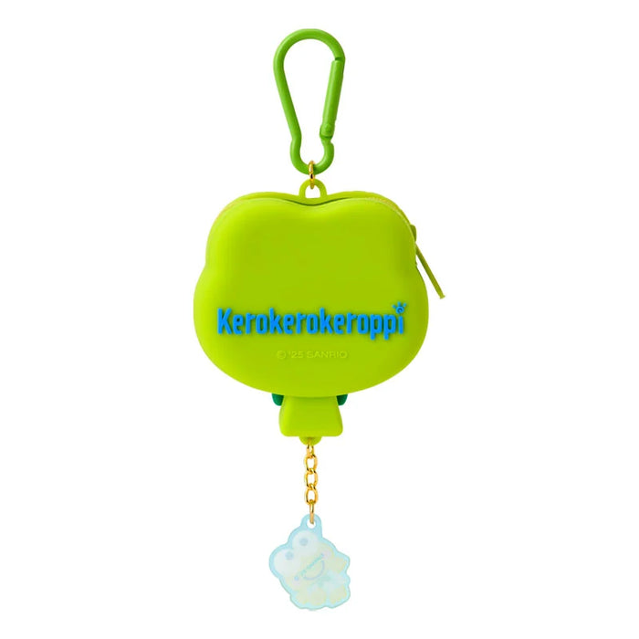 Japan Sanrio - Kero Kero Keroppi Face-shaped silicone mini pouch (Dreaming balloon)