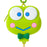 Japan Sanrio - Kero Kero Keroppi Face-shaped silicone mini pouch (Dreaming balloon)