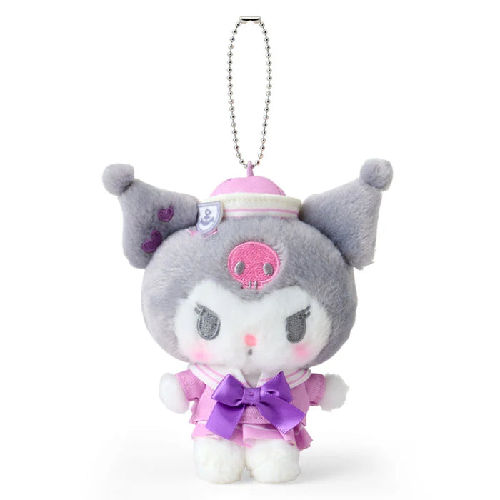 Japan Sanrio - Kuromi Plush Keychain (Sailor Collar)