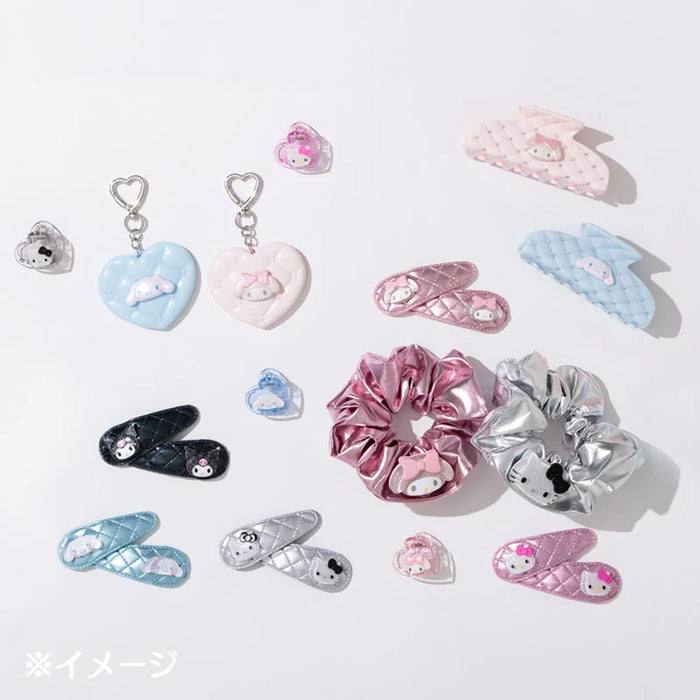 Japan Sanrio - Hello Kitty Set of 4 Mini Hair Clips (Color: Silver)