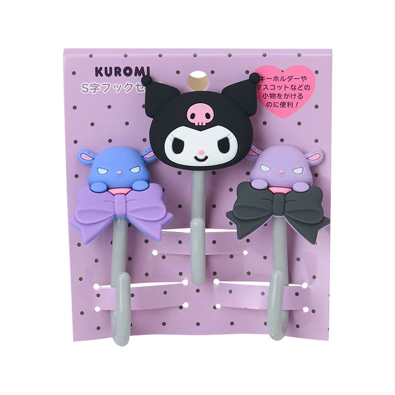 Japan Sanrio - Kuromi S-Hook, Set of 3