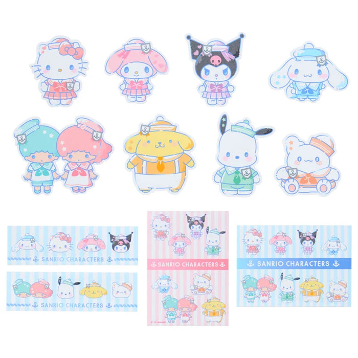 Japan Sanrio - Sanrio Characters Stickers Set (Sailor Collar)