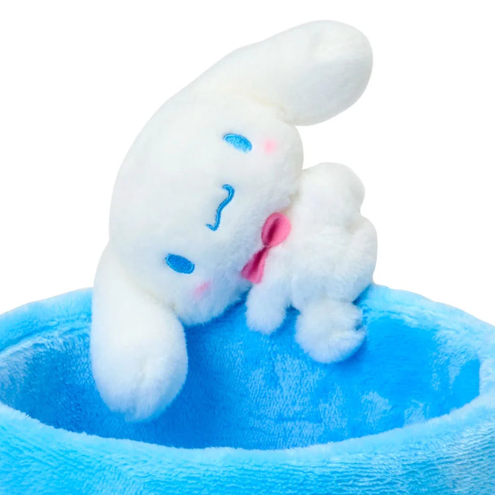 Japan Sanrio - Fluffy Cinnamoroll Small item Case with Mascot (Round)