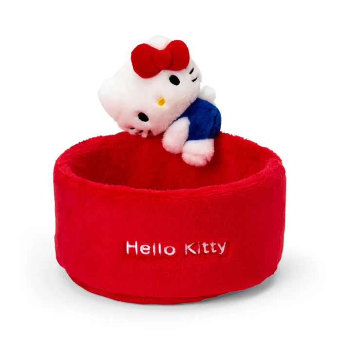 Japan Sanrio - Fluffy Hello Kitty Small item Case with Mascot (Round)