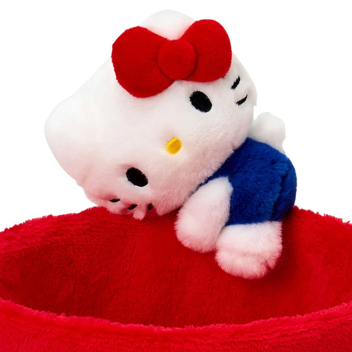 Japan Sanrio - Fluffy Hello Kitty Small item Case with Mascot (Round)