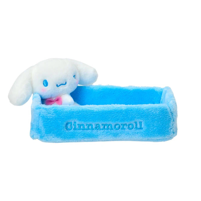 Japan Sanrio - Fluffy Cinnamoroll Small item Case with Mascot (Square)