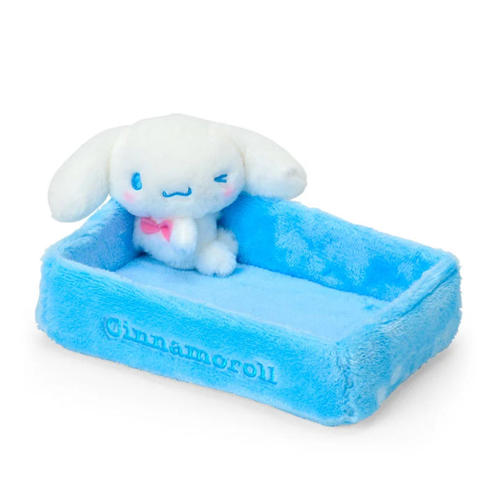 Japan Sanrio - Fluffy Cinnamoroll Small item Case with Mascot (Square)