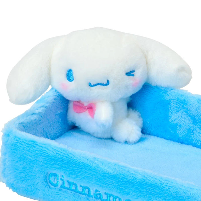 Japan Sanrio - Fluffy Cinnamoroll Small item Case with Mascot (Square)