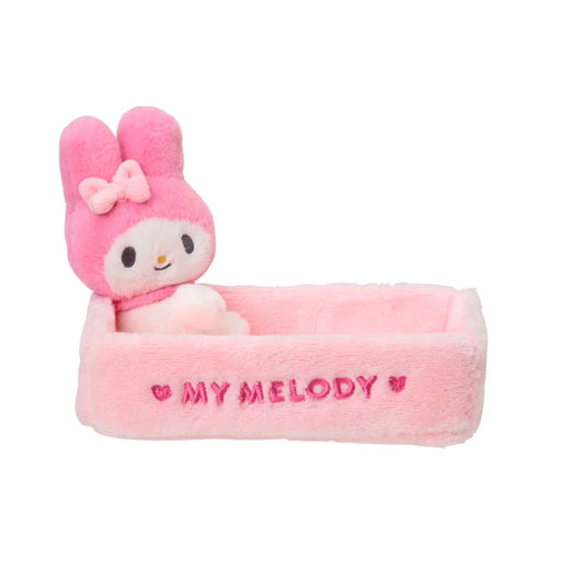Japan Sanrio - Fluffy My Melody Small item Case with Mascot (Square)