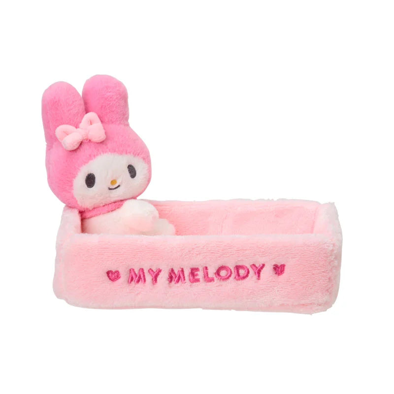 Japan Sanrio - Fluffy My Melody Small item Case with Mascot (Square)