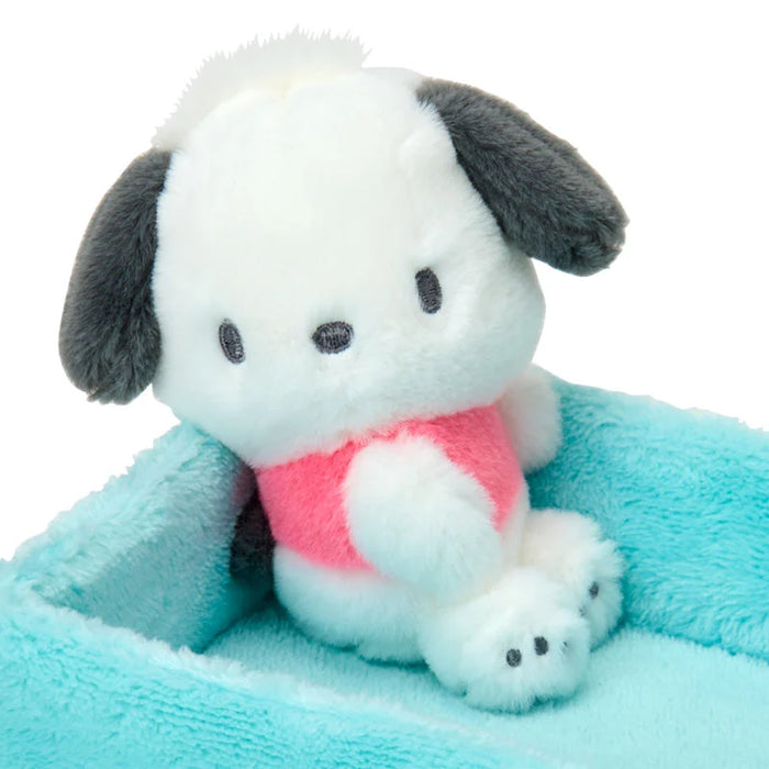 Japan Sanrio - Fluffy Pochacco Small item Case with Mascot (Square)