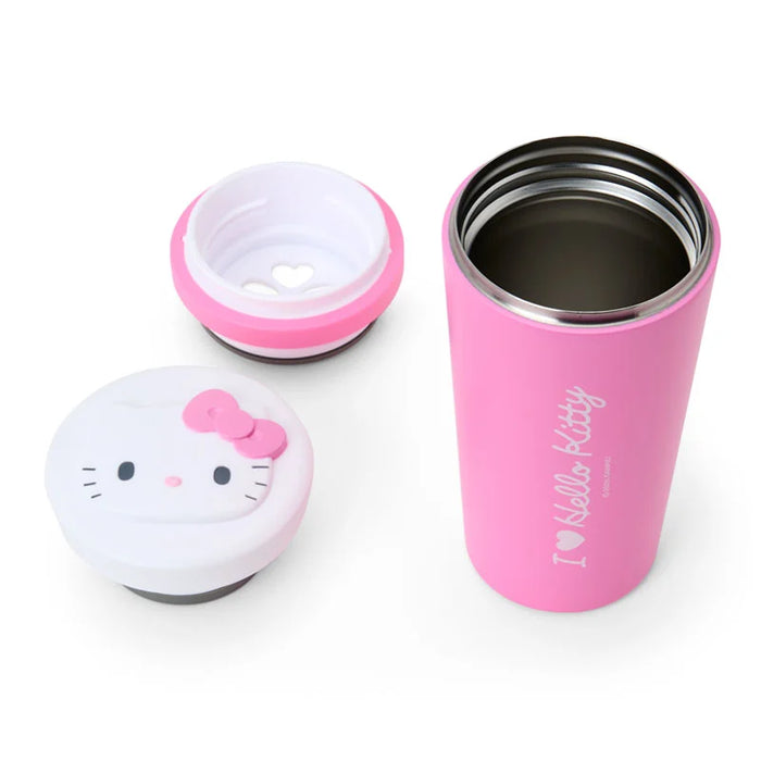 Japan Sanrio - Hello Kitty Stainless Steel Tumbler Color: Pink (I Love Hello Kitty)