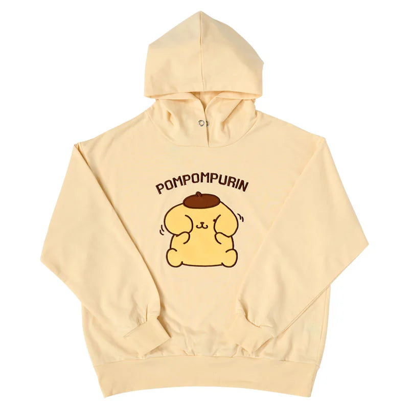Japan Sanrio - Pompompurin Hoodie Pullover for Adults