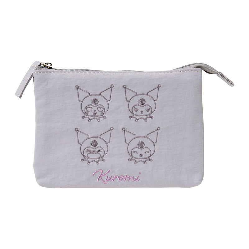 Japan Sanrio - Kuromi 3-Pocket Pouch (Face)