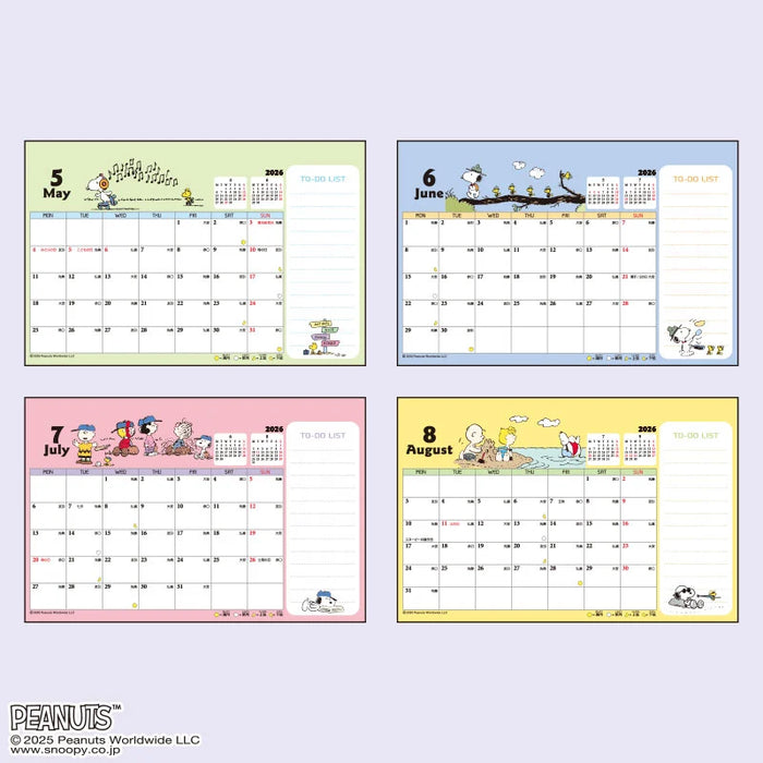 Japan Sanrio - Calendar & Planner 2026 x Snoopy Ring Calendar M 2026