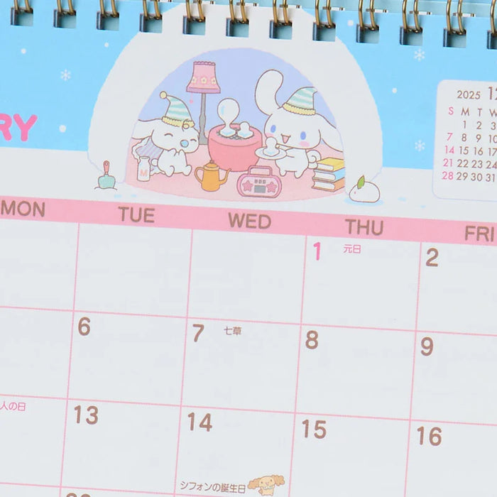 Japan Sanrio - Calendar & Planner 2026 x Cinnamoroll Ring Calendar 2026