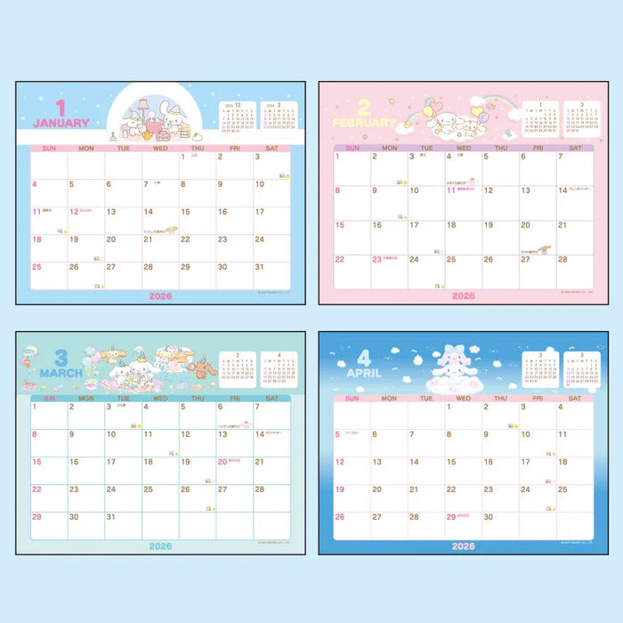 Japan Sanrio - Calendar & Planner 2026 x Cinnamoroll Ring Calendar 2026