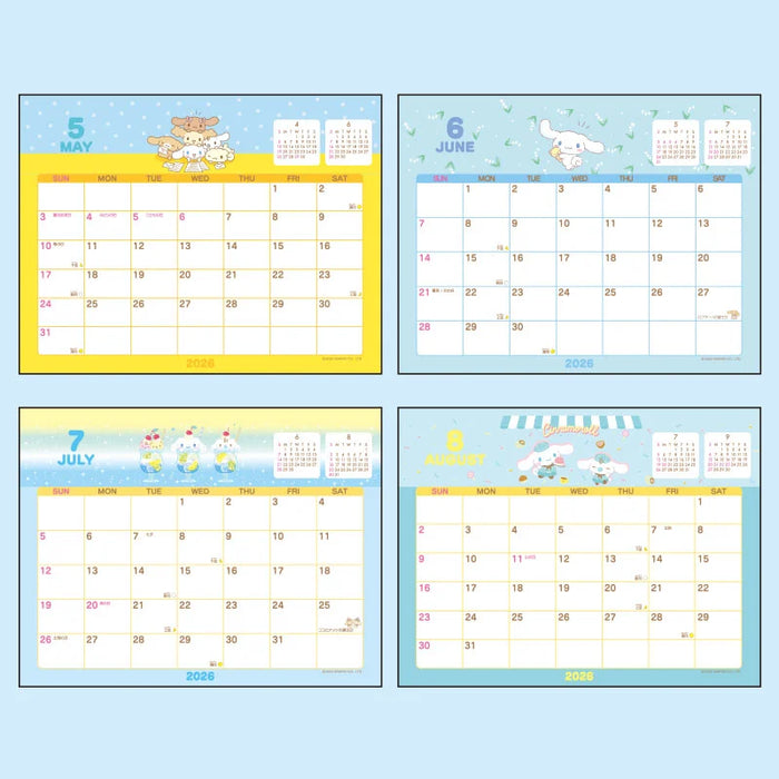 Japan Sanrio - Calendar & Planner 2026 x Cinnamoroll Ring Calendar 2026