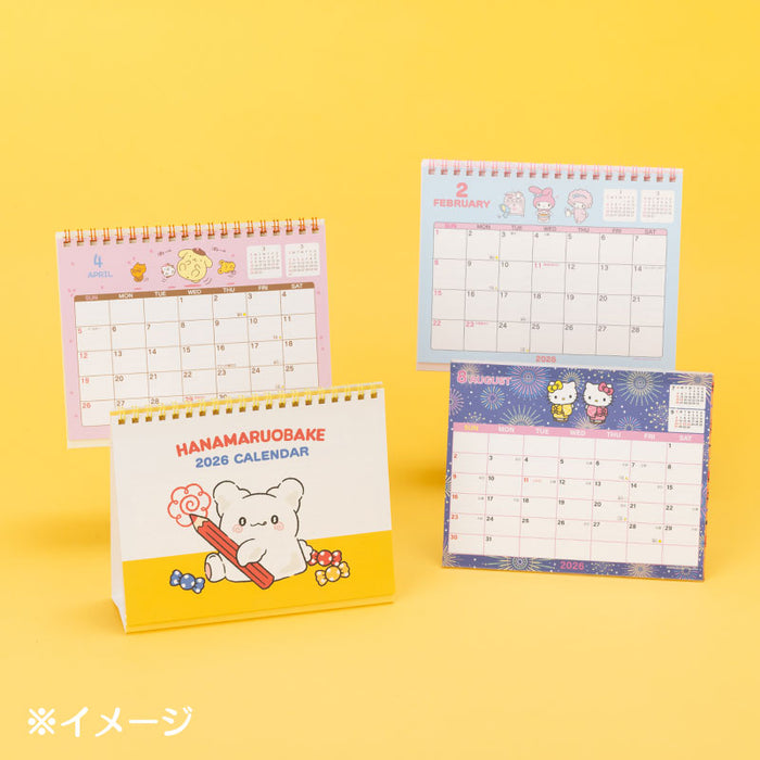 Japan Sanrio - Calendar & Planner 2026 x Hanamaruobake Ring Calendar 2026