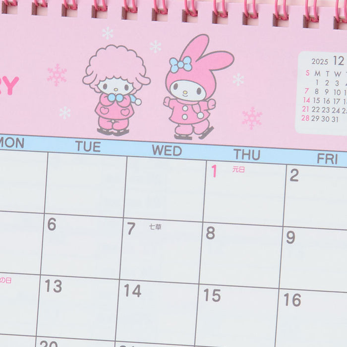 Japan Sanrio - Calendar & Planner 2026 x My Melody Ring Calendar 2026