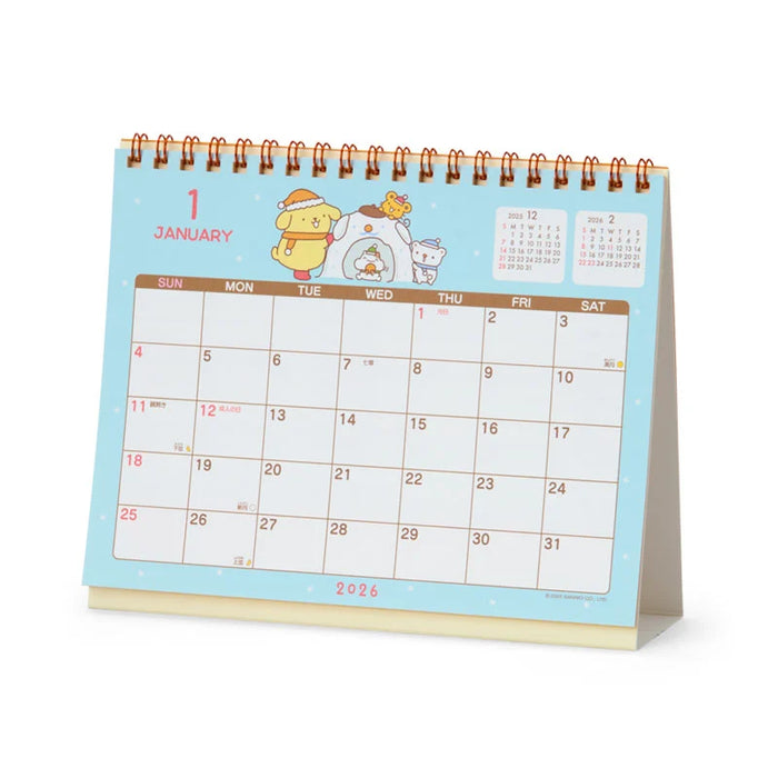 Japan Sanrio - Calendar & Planner 2026 x Pompompurin Ring Calendar 2026