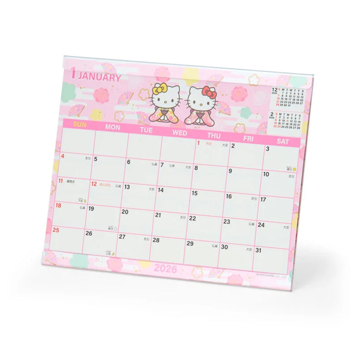 Japan Sanrio - Calendar & Planner 2026 x Hello Kitty Sheet Calendar 2026