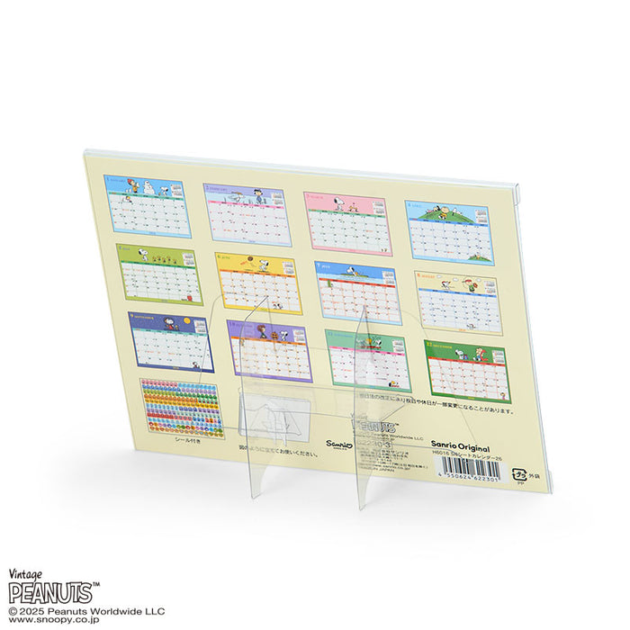 Japan Sanrio - Calendar & Planner 2026 x Snoopy Sheet Calendar 2026