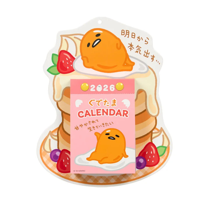Japan Sanrio - Calendar & Planner 2026 x Gudetama Daily Wall Calendar 2026