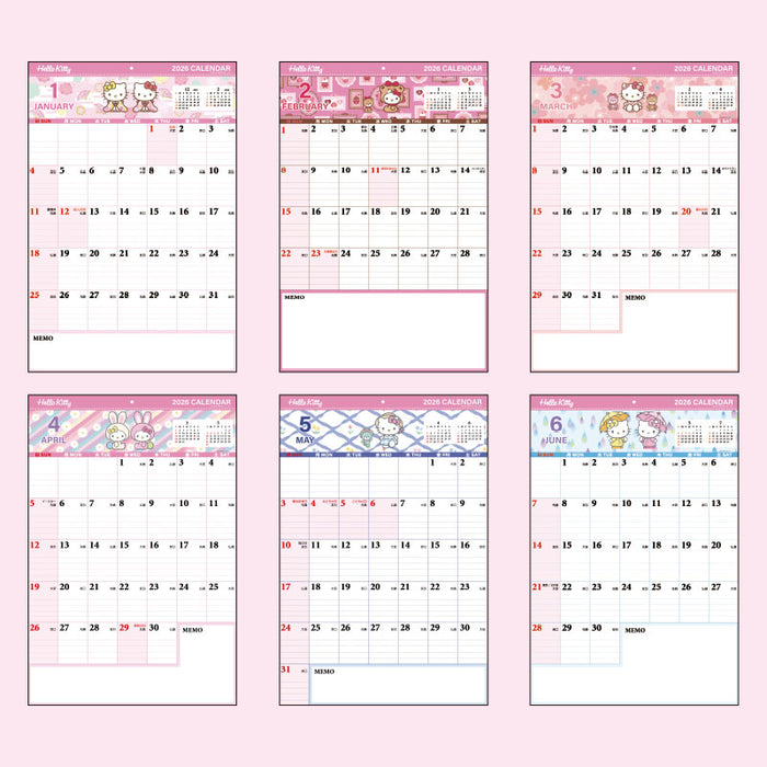 Japan Sanrio - Calendar & Planner 2026 x Hello Kitty Write Calendar 2026