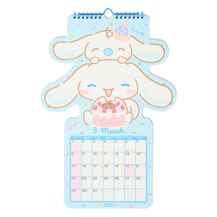 Japan Sanrio - Calendar & Planner 2026 x Cinnamoroll Die-cut Calendar 2026