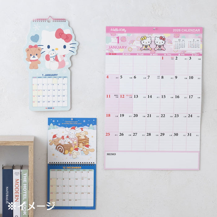 Japan Sanrio - Calendar & Planner 2026 x Hello Kitty Die-cut Calendar 2026