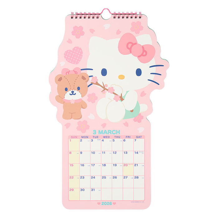 Japan Sanrio - Calendar & Planner 2026 x Hello Kitty Die-cut Calendar 2026