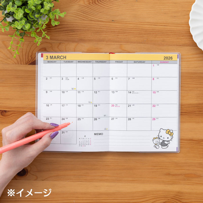 Japan Sanrio - Calendar & Planner 2026 x Hello Kitty B6 Datebook 2026