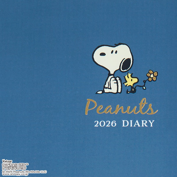 Japan Sanrio - Calendar & Planner 2026 x Snoopy B6 Diary (Horizontal Ruled Type) 2026