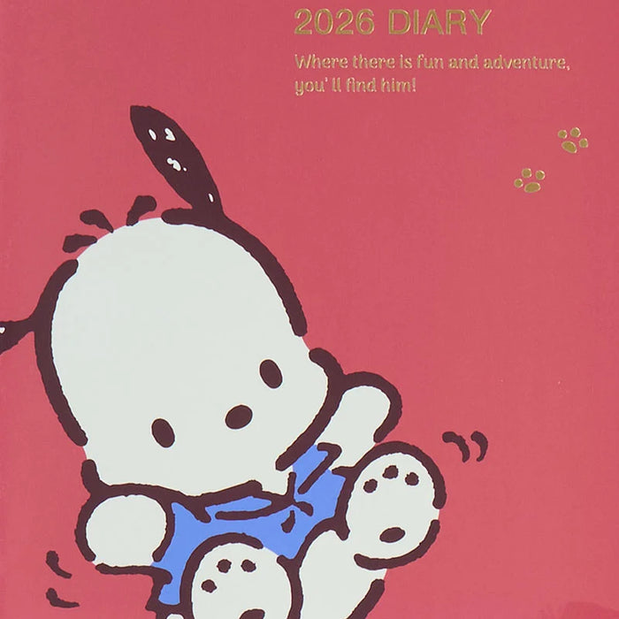 Japan Sanrio - Calendar & Planner 2026 x Pochacco B6 Diary (Block Type) 2026