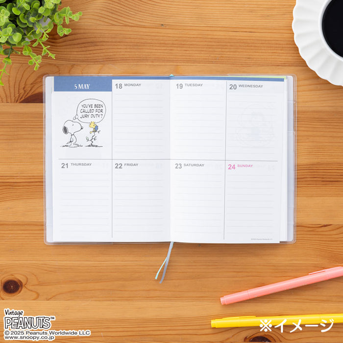 Japan Sanrio - Calendar & Planner 2026 x Snoopy B6 Diary (Block Type) 2026