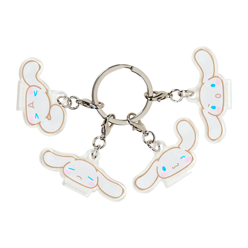 Japan Sanrio - Cinnamoroll 4-Piece Acrylic Keychain (Face)