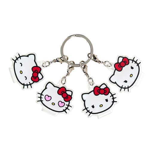 Japan Sanrio - Hello Kitty 4-Piece Acrylic Keychain (Face)