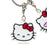 Japan Sanrio - Hello Kitty 4-Piece Acrylic Keychain (Face)