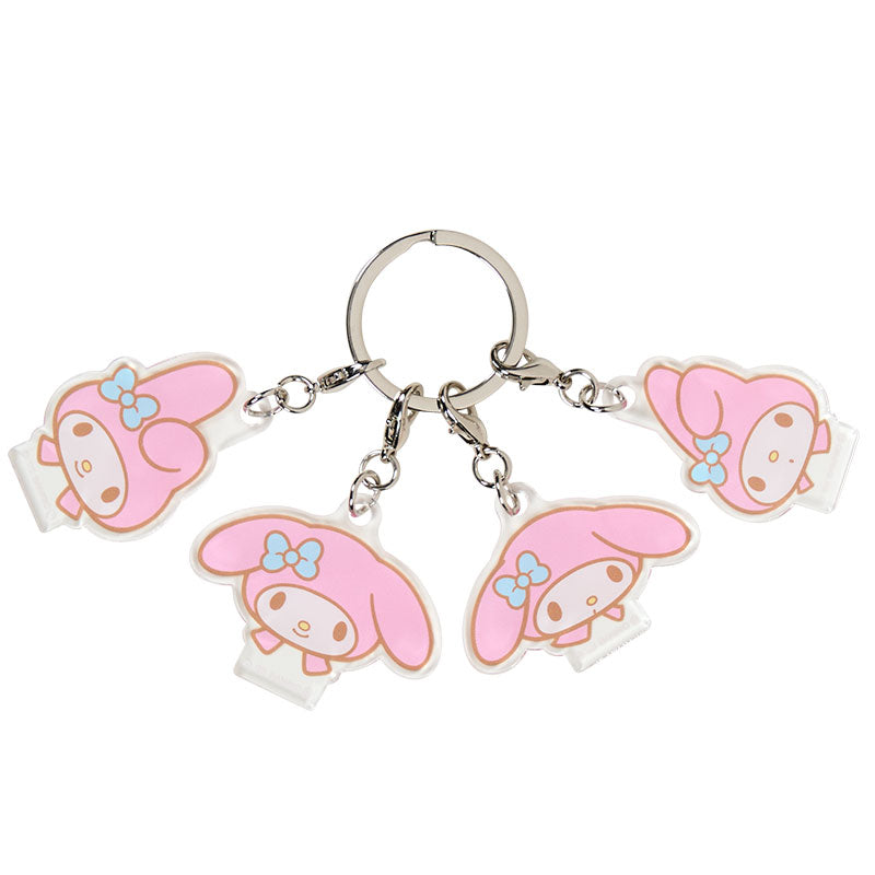 Japan Sanrio - My Melody 4-Piece Acrylic Keychain (Face)