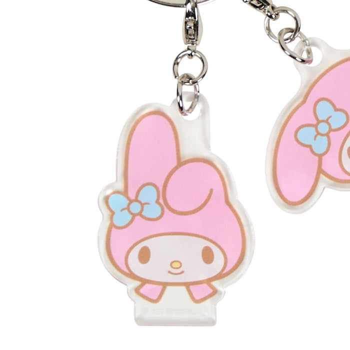 Japan Sanrio - My Melody 4-Piece Acrylic Keychain (Face)