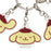 Japan Sanrio - Pompompurin 4-Piece Acrylic Keychain (Face)