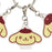 Japan Sanrio - Pompompurin 4-Piece Acrylic Keychain (Face)